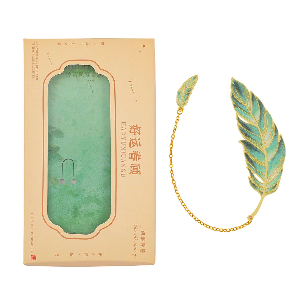 Iron Feather & Clover Bookmark