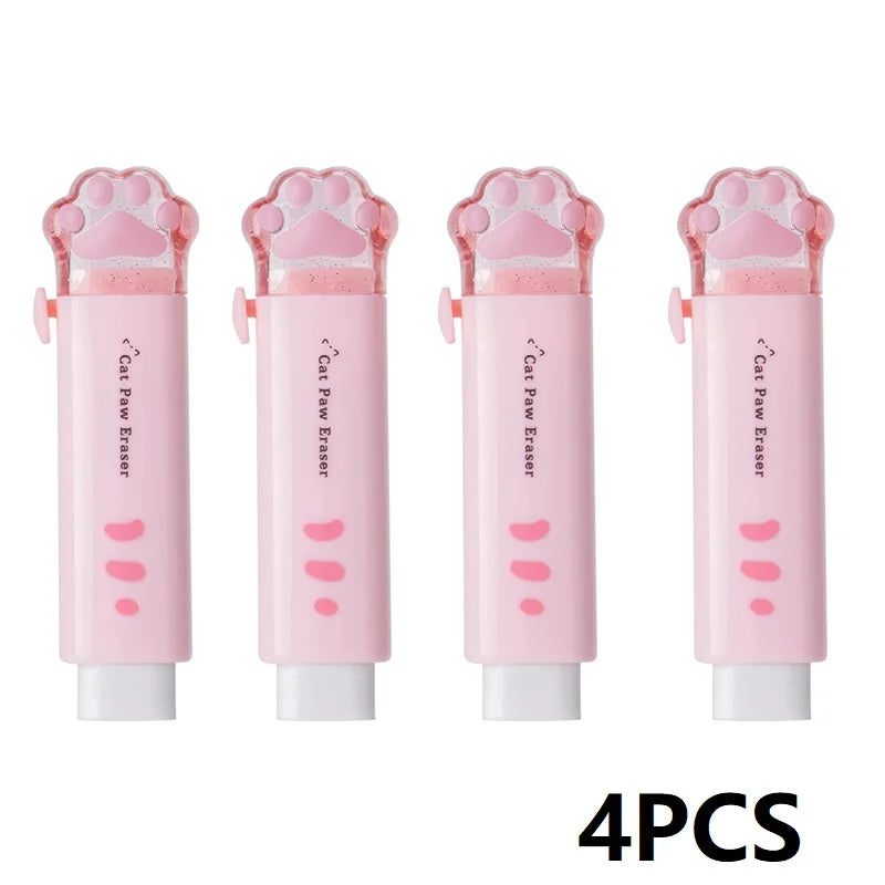 4PCS Children's School Rubber Eraser Pencil Stationery
