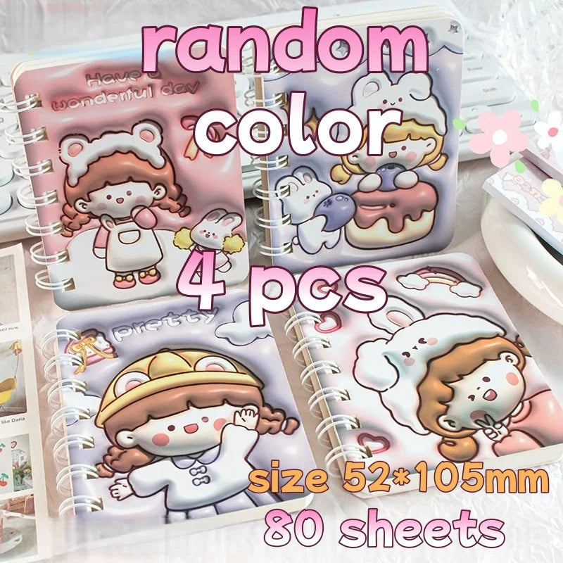 3D Cover Puff A7 Notebook