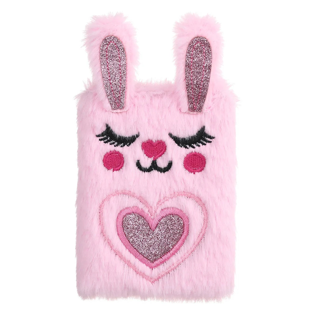 Cartoon Bunny Plush Notebook