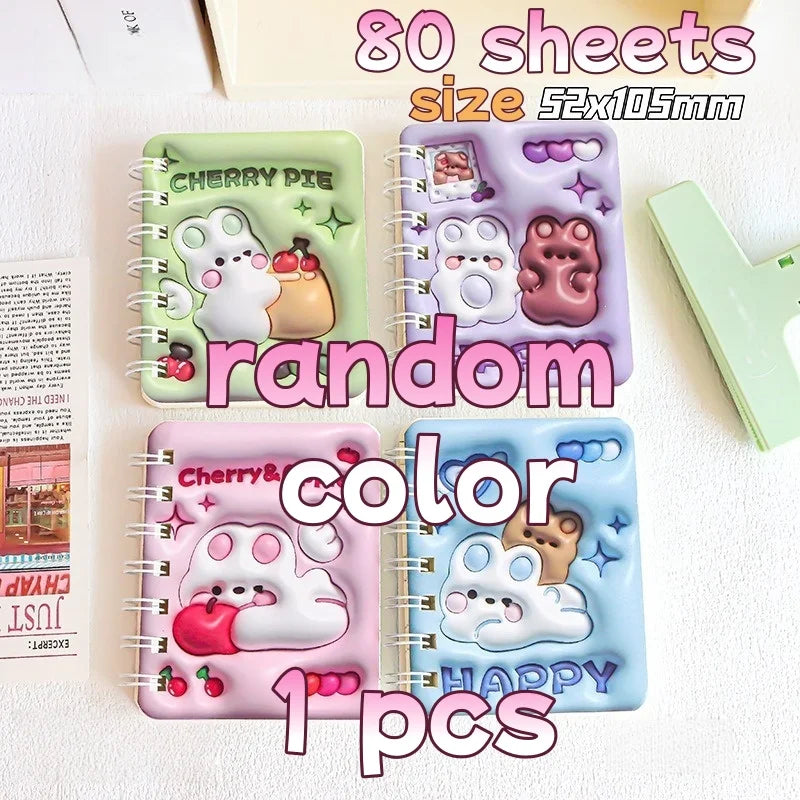 3D Cover Puff A7 Notebook